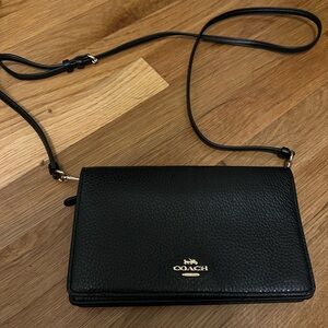 Black Coach crossbody bag